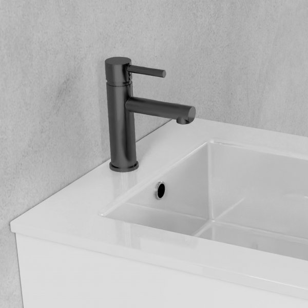 Tvättställsblandare i mässing | Mila - Svart Tvättställsblandare i mässing | Mila - Svart