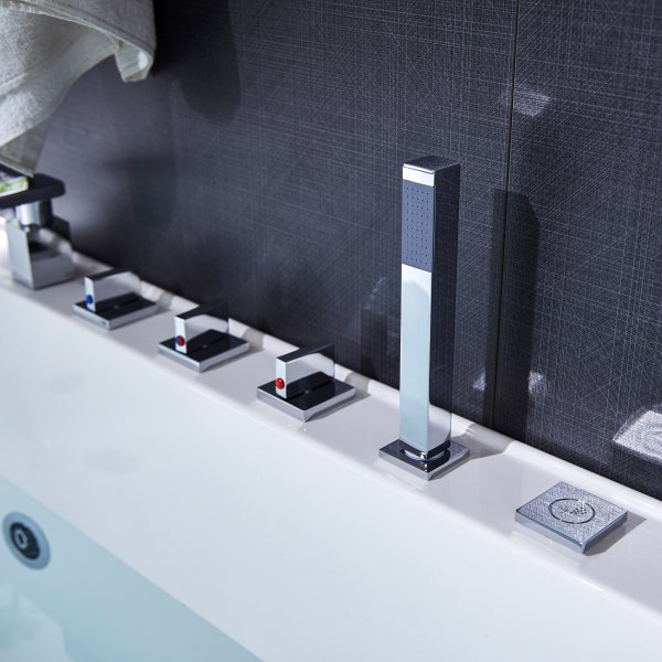 Massagebadkar 170x75cm | Stilren design | BK-002(1700) | Vit