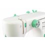 Symaskin elektrisk | 16 s�mmar & LED-belysning | Fotpedal f�r hemmabruk | Vit/Gr�n