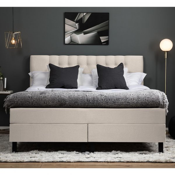 Kontinentalsäng 180x200cm | Lucky - Beige | Utan gavel Kontinentalsäng 180x200cm | Lucky - Beige | Utan gavel