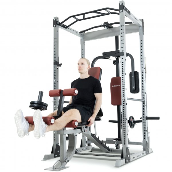 Skivstångsställning med träningsbänk Skivstångsställning med träningsbänk