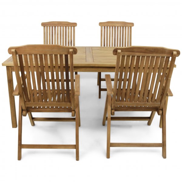 Trädgårdsmöbler 4 positionsstolar | Teak | Lyfco Visby Trädgårdsmöbler 4 positionsstolar | Teak | Lyfco Visby