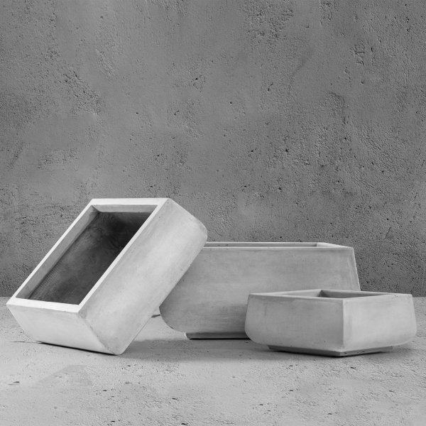 Fiberarmerade utekrukor | 3-pack | Ljusgr