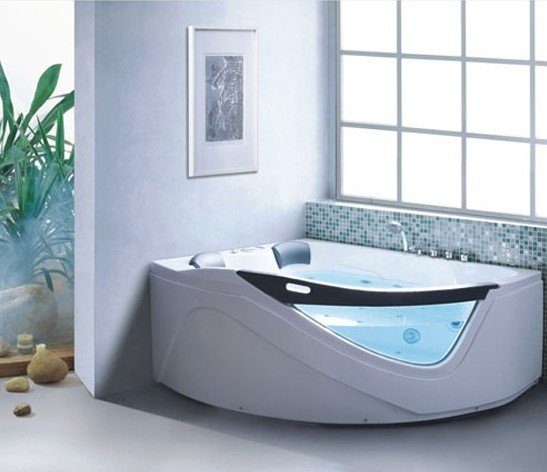 Bubbelbadkar June | 168x148x70cm | Stilren design | Vit Bubbelbadkar June | 168x148x70cm | Stilren design | Vit