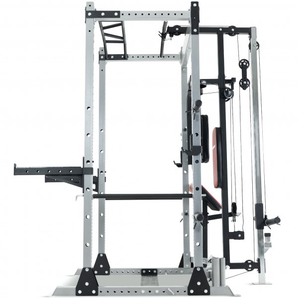 Skivstångsställning med träningsbänk Skivstångsställning med träningsbänk