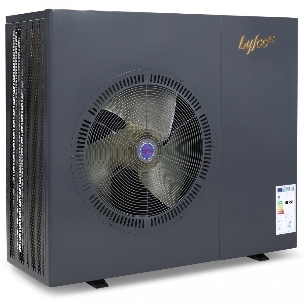 Lyfco Luft/vatten Värmepump 16kW Värmer 220m2 Klarar -30°C Inverter WiFi Kraftig luft/vatten värmepump på hela 16,1kW maxeffekt.