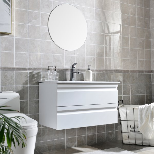 Tv�ttst�llssk�p/kommod - Vit - YX-C0097