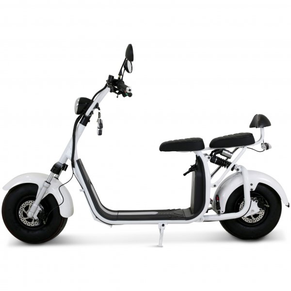 Fatscooter 2000W - LG litiumbatteri - Vit