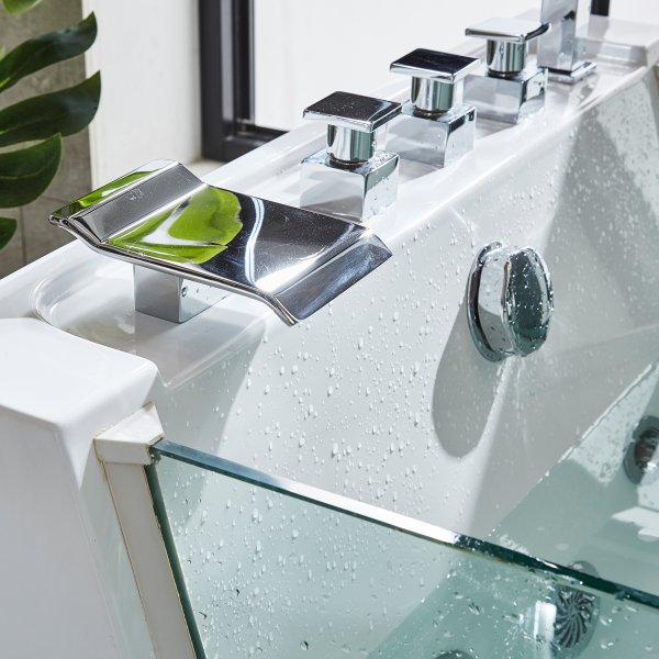 Bubbelbadkar med glassidor & värmare | BK-003V - FYNDVARA Bubbelbadkar med glassidor & värmare | BK-003V - FYNDVARA