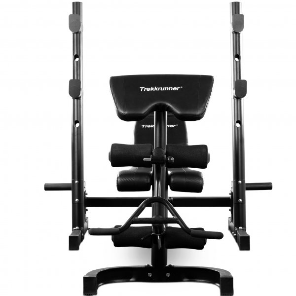 Stllbar trningsbnk | Bnkpress, benspark, leg curl & bicepscurl