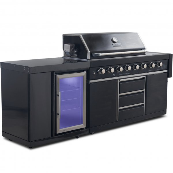 Rostfri gasolgrill/utekk | Varmluftsfunktion | New Orleans Blackline