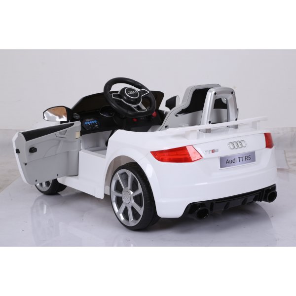 Elbil f�r Barn | Audi TT RS Roadster | 2.4G Fj�rrkontroll | Vit