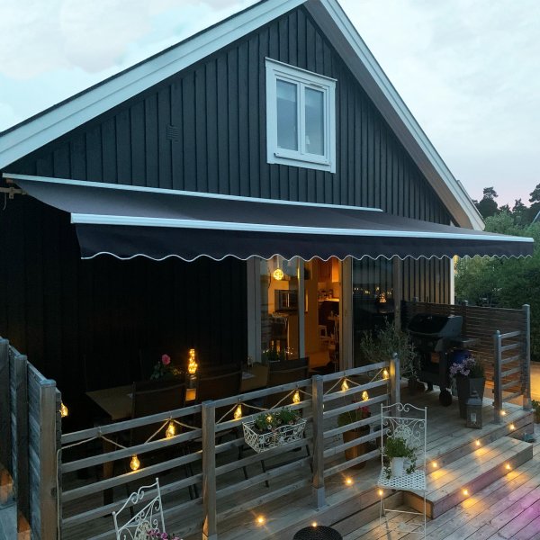 Terrassmarkis 6x3m | Elektrisk motor & fjärrkontroll | Metalcraft Terrassmarkis 6x3m | Elektrisk motor & fjärrkontroll | Metalcraft