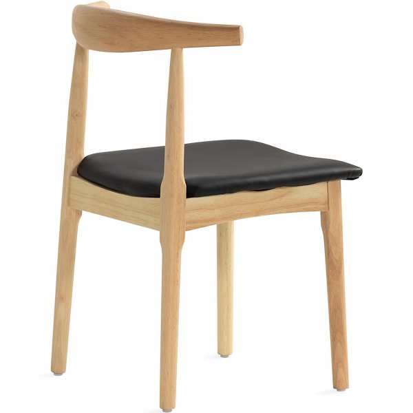 Matstol i robust trä/PU-läder | 2-pack | Gillstad Matstol i robust trä/PU-läder | 2-pack | Gillstad