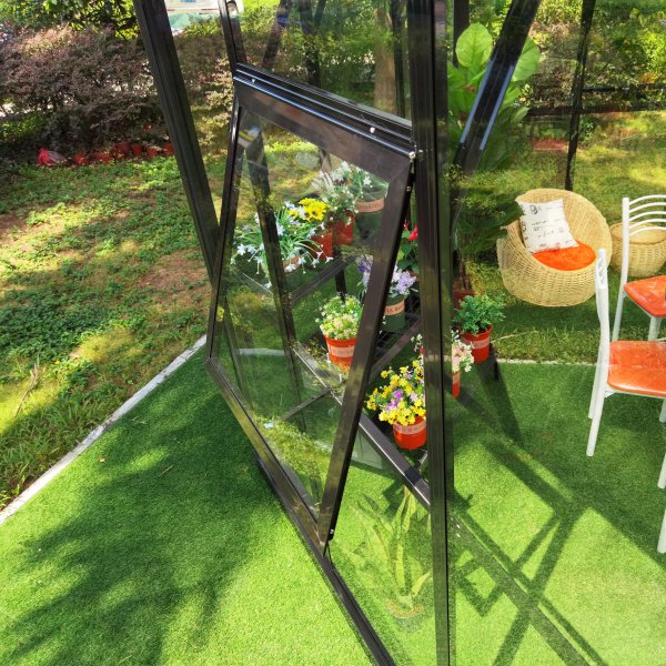 Orangeri och lusthus 7,8m² | Sexkantigt växthus| 4mm säkerhetsglas Orangeri och lusthus 7,8m² | Sexkantigt växthus| 4mm säkerhetsglas