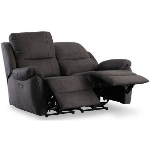 Enjoy 2-sits soffa med el-recliner – Antracit microfibertyg & pocketfjädring | Tyst motor & hög komfort Enjoy 2-sits soffa med el-recliner – Antracit microfibertyg & pocketfjädring | Tyst motor & hög komfort