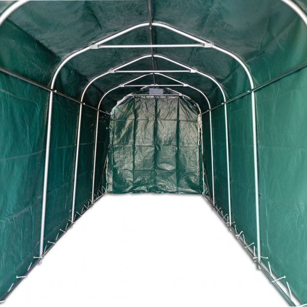 Garagetält 2,4x6m | 14,4m² - 500g/m² | PVC - Grön Garagetält 2,4x6m | 14,4m² - 500g/m² | PVC - Grön