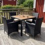 Liten matgrupp tr�dg�rdsm�bler | Konstrotting med 4 stolar |�Jonstorp