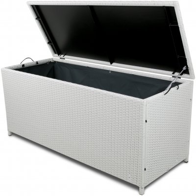 Dynbox i konstrotting till utemöbler | 420L | Vit