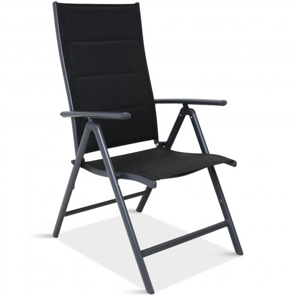 Förlängningsbart bord i aluminium 180-240cm | 8 positionsstolar Förlängningsbart bord i aluminium 180-240cm | 8 positionsstolar