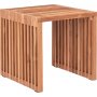 Sidobord 40�40 cm | Massivt teaktr� & tidl�s design | Salt�