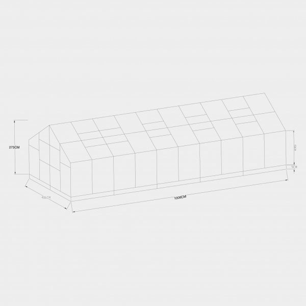 Premium glasväxthus 41m² | 5 års stormgaranti | 4mm säkerhetsglas Premium glasväxthus 41m² | 5 års stormgaranti | 4mm säkerhetsglas