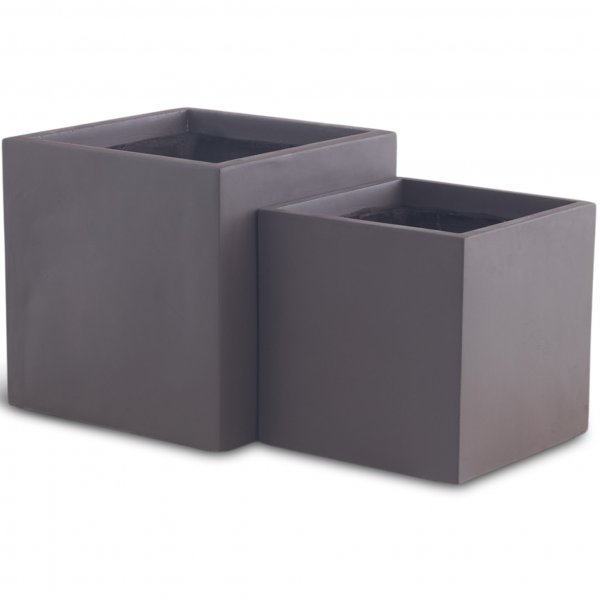 Fiberarmerade utomhuskrukor - Mörkbruna - 2-pack Fiberarmerade utomhuskrukor - Mörkbruna - 2-pack