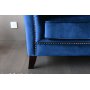 Chesterfieldf�t�lj | Bl� sammet, kallskum & tr�stomme | Milton
