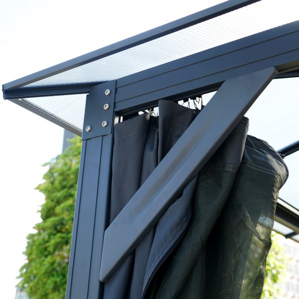 Premium-paviljong med tak i kanalplast - 3x3m - FYNDVARA Premium-paviljong med tak i kanalplast - 3x3m - FYNDVARA