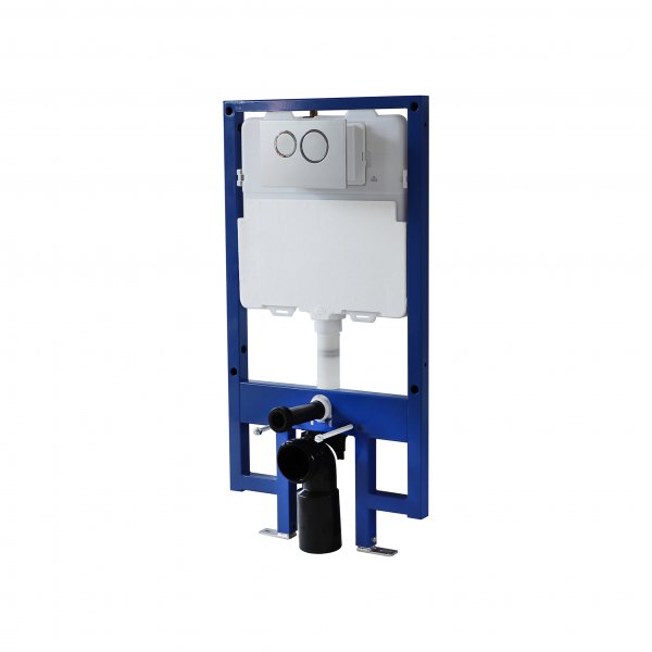 Inbyggnad för vägghängd toalett Inbyggnad för vägghängd toalett