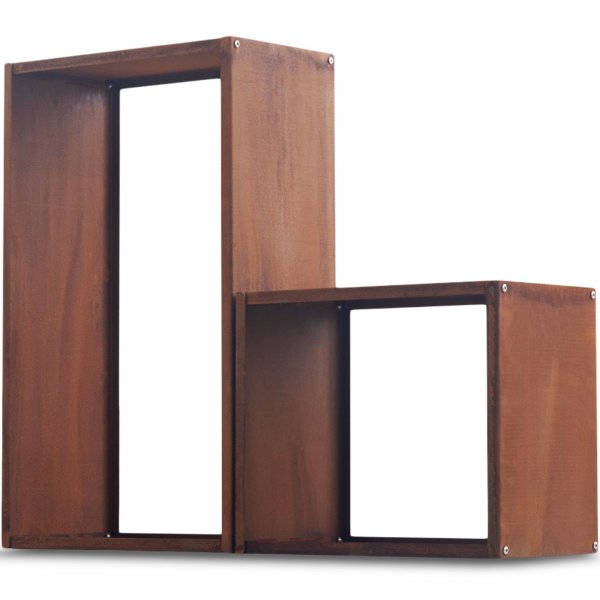 Vedhylla 3mm cortenstål | Rektangulär Vedhylla 3mm cortenstål | Rektangulär