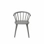 Karmstol | Massivt tr�, gr� finish & klassisk pinnstolsdesign | Lotten 2-pack