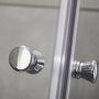 Duschhrna med raka drrar i 6mm skerhetsglas