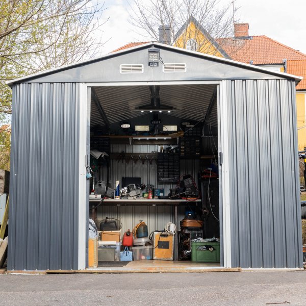 Trädgårdsskjul | Hög nockhöjd | Dubbeldörr | Färdig byggsats Trädgårdsskjul | Hög nockhöjd | Dubbeldörr | Färdig byggsats