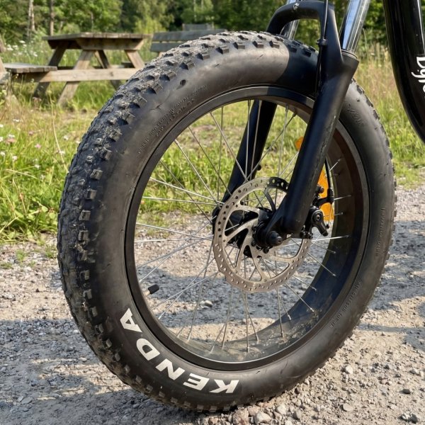 Trehjulig elcykel | Fatbike-d�ck | 6 v�xlar Shimano | 250W � 13Ah | Svart