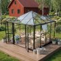 1 Gazebo 8,1m² | Kvadratiskt premiumväxthus | 4 mm säkerhetsglas | 5 års stormgaranti
