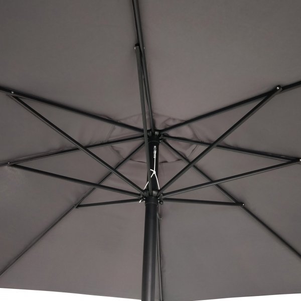 Klassiskt parasoll 3,5m med vev | Inklusive parasollfot | Antracitgrå Klassiskt parasoll 3,5m med vev | Inklusive parasollfot | Antracitgrå