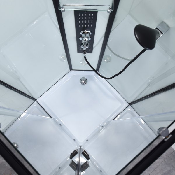 Modern duschkabin med flera strållägen | Svart Modern duschkabin med flera strållägen | Svart