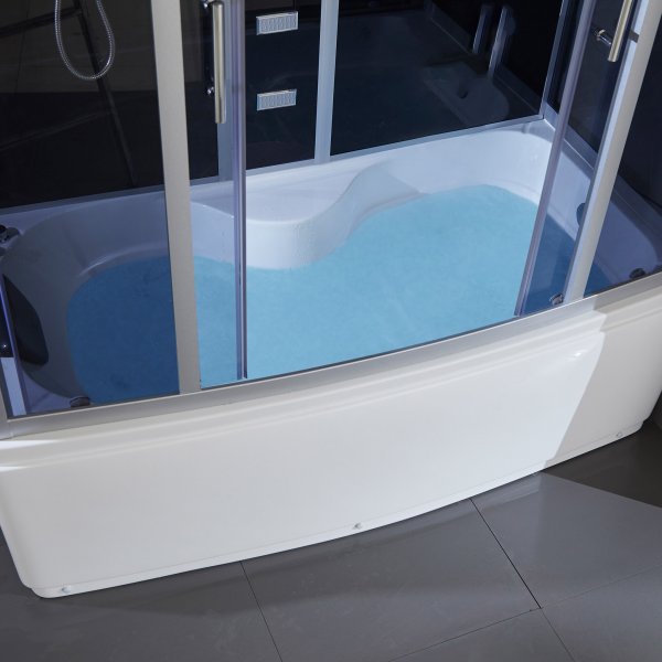 Rektangulär duschkabin med badkar Rektangulär duschkabin med badkar