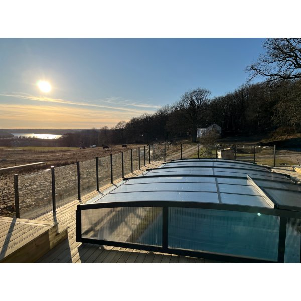 Pooltak 5x10m | Utan skenor | UV-skydd Pooltak 5x10m | Utan skenor | UV-skydd