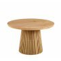 F�rl�ngningsbart runt matbord 120�200 cm i ek med plats f�r 4�10 personer | Crossby