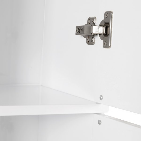 Högskåp badrum 180x30cm | Fyra hyllplan | Golvstående | Vit Högskåp badrum 180x30cm | Fyra hyllplan | Golvstående | Vit