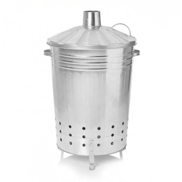 Eldtunna | Portabel f�r utomhusmilj�| Galvaniserat st�l | 120L