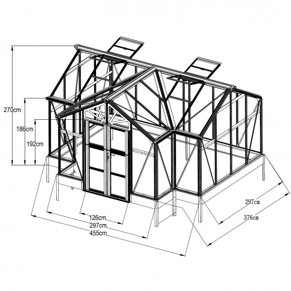 Växthus/uterum 15,8m² Premium - Utförsäljning Växthus/uterum 15,8m² Premium - Utförsäljning