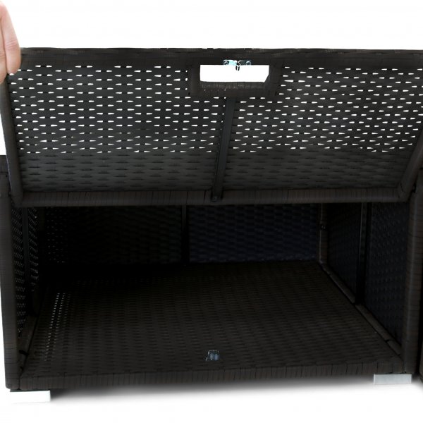 Stor rund loungegrupp | Inbyggd dynfrvaring | 6 sittplatser