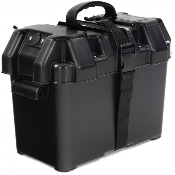 Bärbar batterilåda | 12V uttag | USB-port Bärbar batterilåda | 12V uttag | USB-port