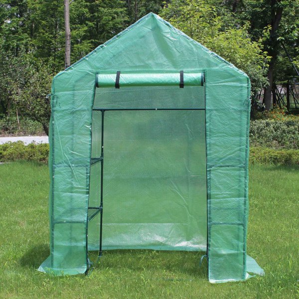 Litet plastväxthus 1m² | Stålram med PE-plastöverdrag Litet plastväxthus 1m² | Stålram med PE-plastöverdrag