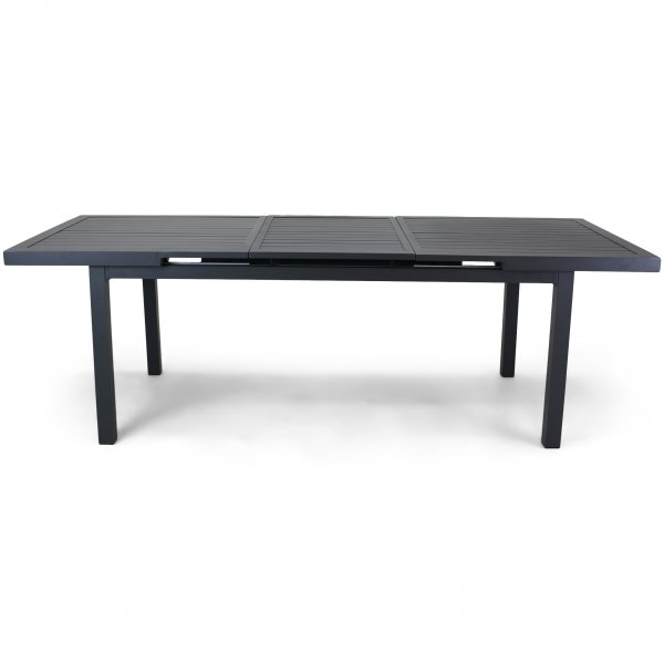 Förlängningsbart bord i aluminium 180-240cm | 8 positionsstolar Förlängningsbart bord i aluminium 180-240cm | 8 positionsstolar