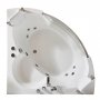 Bubbelbadkar med glasfront & vrmare 140x140cm | BK-006V