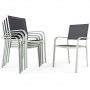 Underhllsfria utembler i hgtryckslaminat & aluminium | Bord & 6 stolar